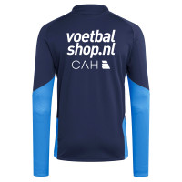 adidas FFK Curacao Tracksuit 1/4-Zip 2026-2028 Sponsors Dark Blue Kids