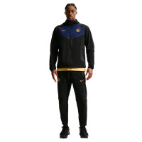 Nike Inter Milan Tech Woven Trainingspak Hooded Full-Zip 2026-2027 Zwart Blauw Goud