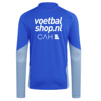 adidas FFK Curacao Tracksuit 1/4-Zip 2026-2028 Sponsors Blue Kids