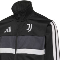 adidas Juventus Tracksuit 2026-2027 Kids Black White Grey