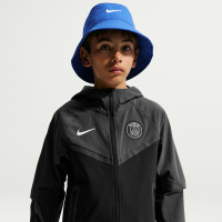 Nike Paris Saint-Germain Tech Woven Tracksuit 2026-2027 Kids Black Dark Grey White