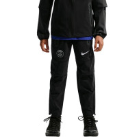 Nike Paris Saint-Germain Tech Woven Trainingsbroek 2026-2027 Kids Zwart Donkergrijs Wit