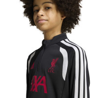 adidas Liverpool Trainingspak 1/4-Zip 2026-2027 Kids Zwart Grijs Wit Rood