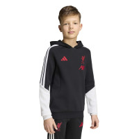 adidas Liverpool Trainingspak Hooded 2026-2027 Kids Zwart Grijs Wit Rood
