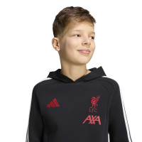 adidas Liverpool Trainingspak Hooded 2026-2027 Kids Zwart Grijs Wit Rood
