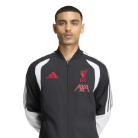 adidas Liverpool Presentation Training Jacket 2026-2027 Black Grey White Red