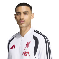 adidas Liverpool Presentation Training Jacket 2026-2027 White Black Red