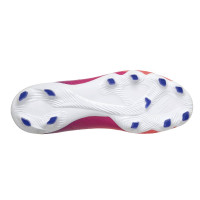 Skechers SKX_2 Academy Low Gras Voetbalschoenen (FG) Wit Felrood Blauw Roze