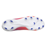 Skechers Razor 2 Academy Gras Voetbalschoenen (FG) Wit Felrood Blauw Roze