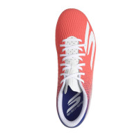 Skechers SKX_2 Club Gras / Kunstgras Voetbalschoenen (MG) Wit Felrood Blauw Roze