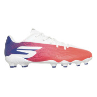 Skechers Razor 2 Low Gras / Kunstgras Voetbalschoenen (MG) Kids Wit Felrood Blauw Roze
