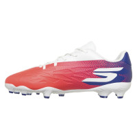 Skechers Razor 2 Low Gras / Kunstgras Voetbalschoenen (MG) Kids Wit Felrood Blauw Roze