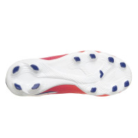 Skechers Razor 2 Low Gras / Kunstgras Voetbalschoenen (MG) Kids Wit Felrood Blauw Roze