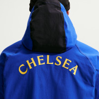 Nike Chelsea Tech Woven Tracksuit 2026-2027 Blue Dark Blue Golden Yellow