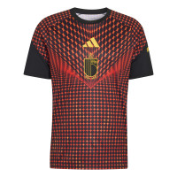 adidas België Pre-Match Trainingsshirt 2026-2028 Zwart Rood
