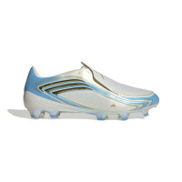adidas F50 Messi Elite Gras Voetbalschoenen (FG) Wit Lichtblauw Goud