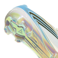 adidas F50 Messi Elite Gras Voetbalschoenen (FG) Wit Lichtblauw Goud