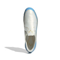 adidas F50 Messi League Gras Voetbalschoenen (FG) Wit Lichtblauw Goud