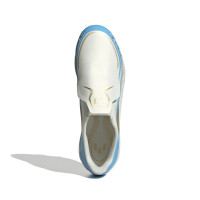 adidas F50 Messi League Veterloze Gras Voetbalschoenen (FG) Kids Wit Lichtblauw Goud