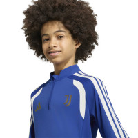 adidas Juventus Trainingstrui 1/4-Zip 2026-2027 Kids Blauw Wit Goud