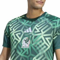 adidas Mexico Pre-Match Trainingsshirt 2026-2028 Donkergroen Groen Wit