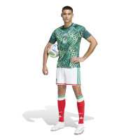 adidas Mexico Pre-Match Trainingsshirt 2026-2028 Donkergroen Groen Wit