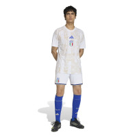 adidas Italië Pre-Match Trainingsshirt 2026-2028 Wit Goud Blauw