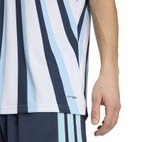 adidas Argentinië Pre-Match Trainingsshirt 2026-2028 Wit Donkerblauw Lichtblauw