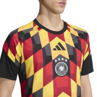 adidas Duitsland Pre-Match Trainingsshirt 2026-2028 Zwart Geel Rood Wit