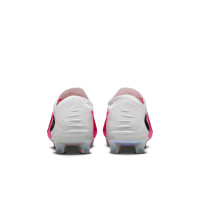 Nike Phantom 6 Low Elite Gras Voetbalschoenen (FG) Wit Felroze Zwart