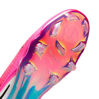 Nike Phantom 6 Low Elite Gras Voetbalschoenen (FG) Wit Felroze Zwart