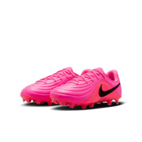 Nike Tiempo Maestro Academy Gras / Kunstgras Voetbalschoenen (MG) Kids Felroze Zwart