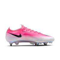 Nike Mercurial Vapor 17 Elite IJzeren-Nop Voetbalschoenen (SG) Felroze Wit Zwart