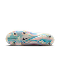 Nike Mercurial Vapor 17 Elite IJzeren-Nop Voetbalschoenen (SG) Felroze Wit Zwart
