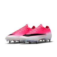 Nike Mercurial Vapor 17 Elite IJzeren-Nop Voetbalschoenen (SG) Felroze Wit Zwart