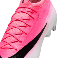 Nike Mercurial Vapor 17 Elite IJzeren-Nop Voetbalschoenen (SG) Felroze Wit Zwart