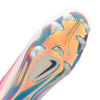 Nike Mercurial Vapor 17 Elite Gras Voetbalschoenen (FG) Felroze Wit Zwart