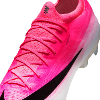 Nike Mercurial Vapor 17 Elite Gras Voetbalschoenen (FG) Felroze Wit Zwart