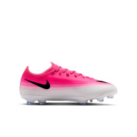 Nike Mercurial Vapor 17 Pro Gras Voetbalschoenen (FG) Kids Felroze Wit Zwart