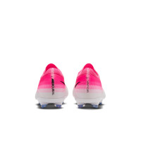 Nike Mercurial Vapor 17 Pro Gras Voetbalschoenen (FG) Kids Felroze Wit Zwart