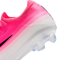 Nike Mercurial Vapor 17 Pro Gras Voetbalschoenen (FG) Kids Felroze Wit Zwart
