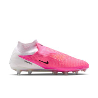 Nike Phantom 6 High Elite Kunstgras Voetbalschoenen (AG) Wit Felroze Zwart