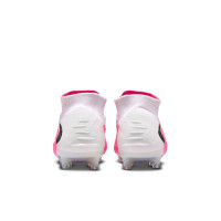 Nike Phantom 6 High Elite Kunstgras Voetbalschoenen (AG) Wit Felroze Zwart