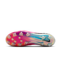 Nike Phantom 6 Low Elite Kunstgras Voetbalschoenen (AG) Wit Felroze Zwart