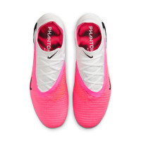 Nike Phantom 6 Low Elite Kunstgras Voetbalschoenen (AG) Wit Felroze Zwart
