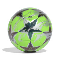 adidas UEFA Champions League Club Football Size 5 2026-2027 Silver Grey Black Bright Green