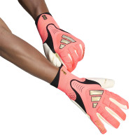 adidas Predator Pro Goalkeeper Gloves Hot Pink Silver Grey Black Gold