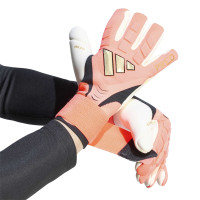 adidas Predator Pro Strap Goalkeeper Gloves Hot Pink Silver Grey Black Gold