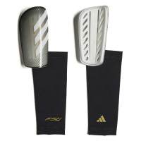 adidas F50 League Protège-Tibias Gris Argenté Blanc Doré Noir