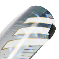 adidas F50 Training Shin Guards Silver Grey White Gold Black